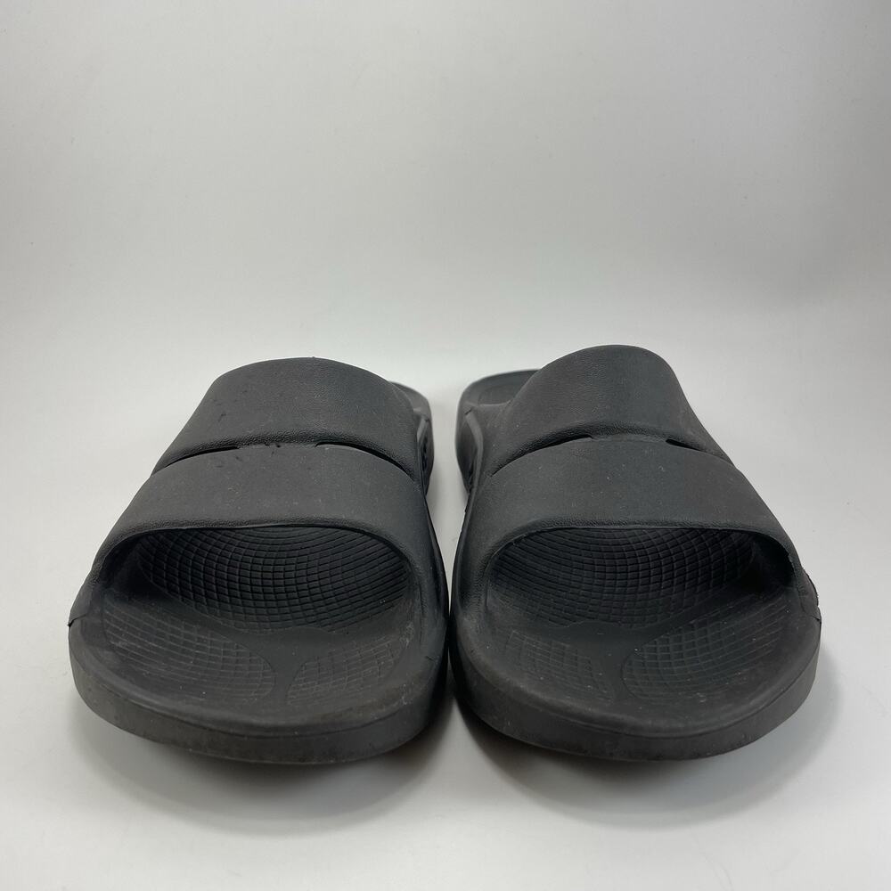 Oofos Ooahh Slide Sandals Womens Size 8 Black Comfort Recovery Mens 6 Black - Picture 2 of 9